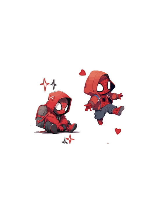 Superhero Heart hand-drawn temporary tattoo — anime illustration style, suited for forearm placement. Waterproof, plant-based, 3–7 day wear. By LastingDays indie artist collective.