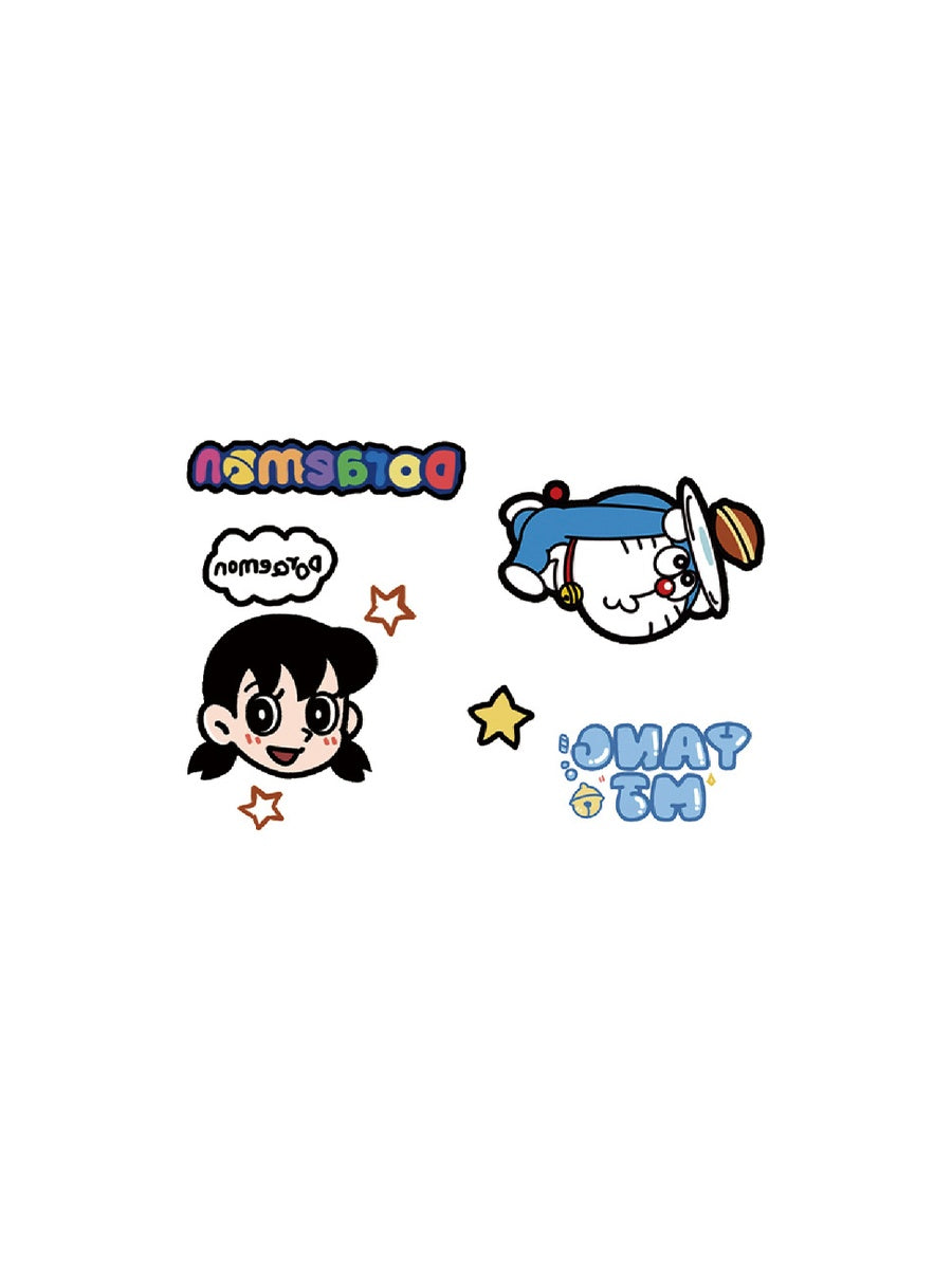 Retro Game Characters hand-drawn temporary tattoo — anime illustration style, suited for forearm placement. Waterproof, plant-based, 3–7 day wear. By LastingDays indie artist collective.