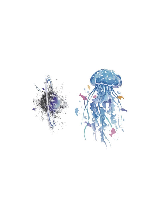 Ocean Explorer Turtle hand-drawn temporary tattoo — marine illustration, suited for forearm placement. Waterproof, plant-based, 3–7 day wear. By LastingDays indie artist collective.